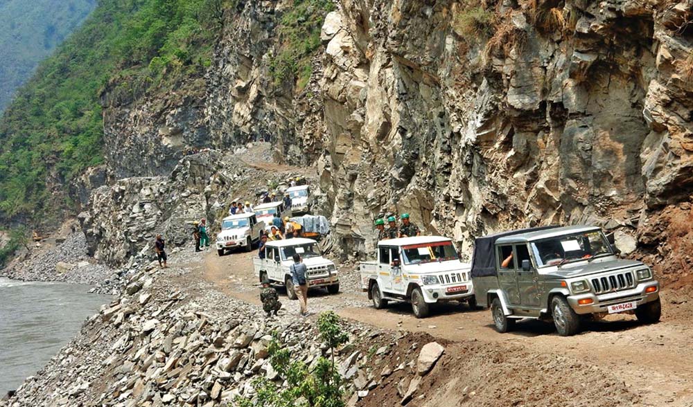 कर्णाली करिडोरको १२२ किलोमिटर सडक तयार : ६ महिनाभित्र राष्ट्रिय सडक सञ्जालमा जोडिँदै हुम्ला